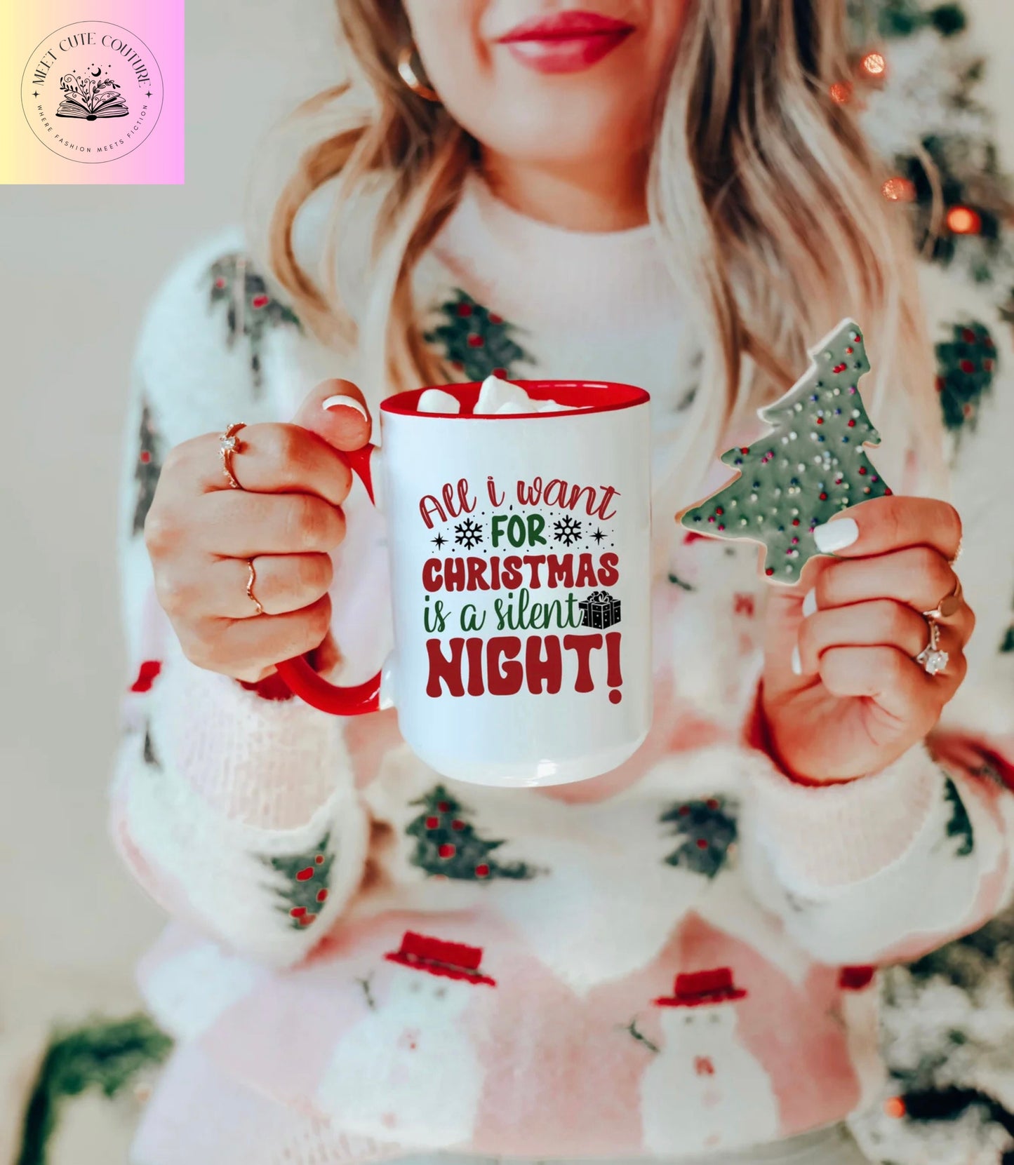 All I Want For Christmas Is A Silent Night, 15oz Mug