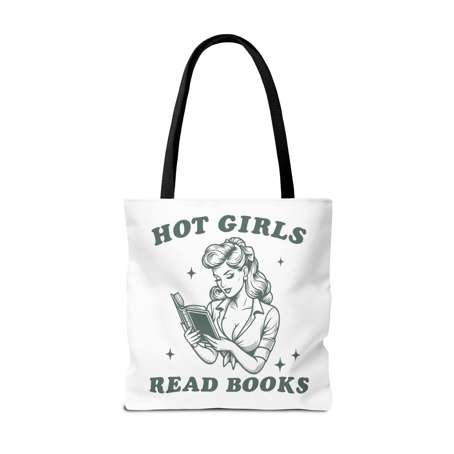Hot Girls Read Books Tote, 18x18