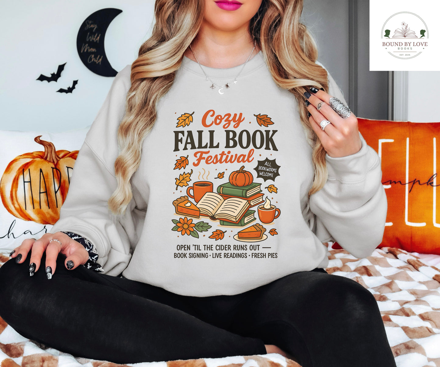 Cozy Fall Book Festival Crewneck