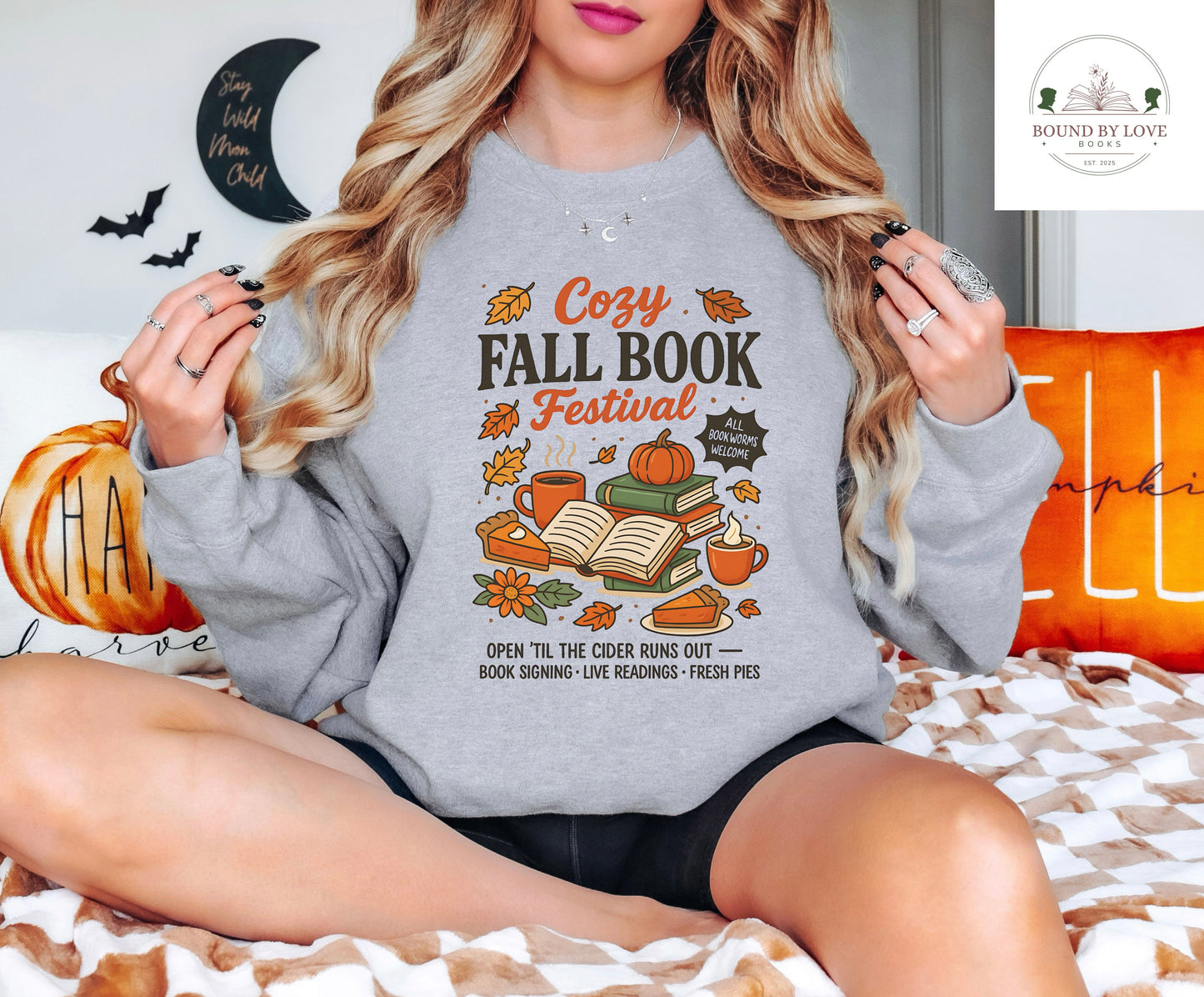 Cozy Fall Book Festival Crewneck