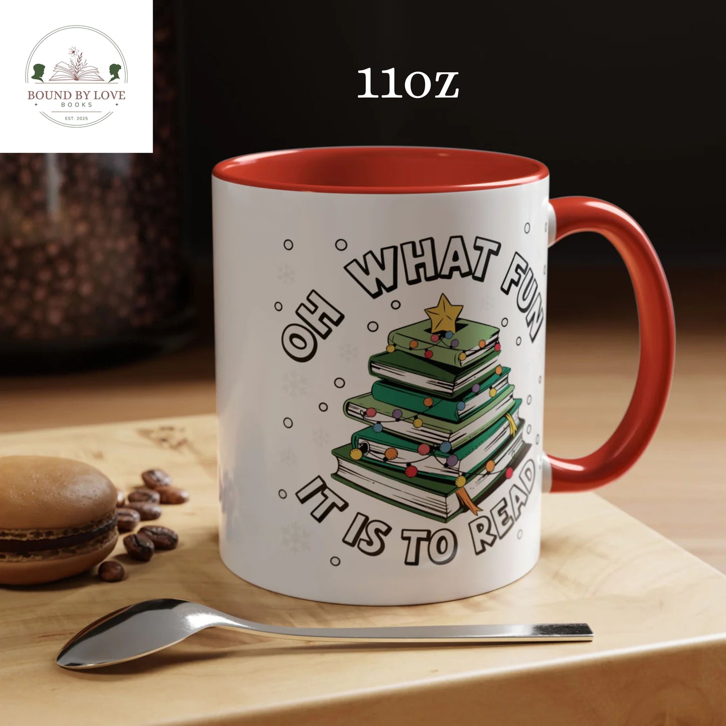 Oh What Fun It Is To Read Mug, 15oz 0r 11oz