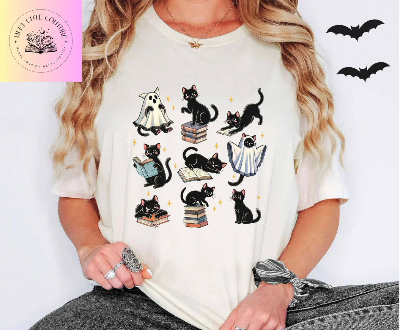 Black Cat Bookish Tee