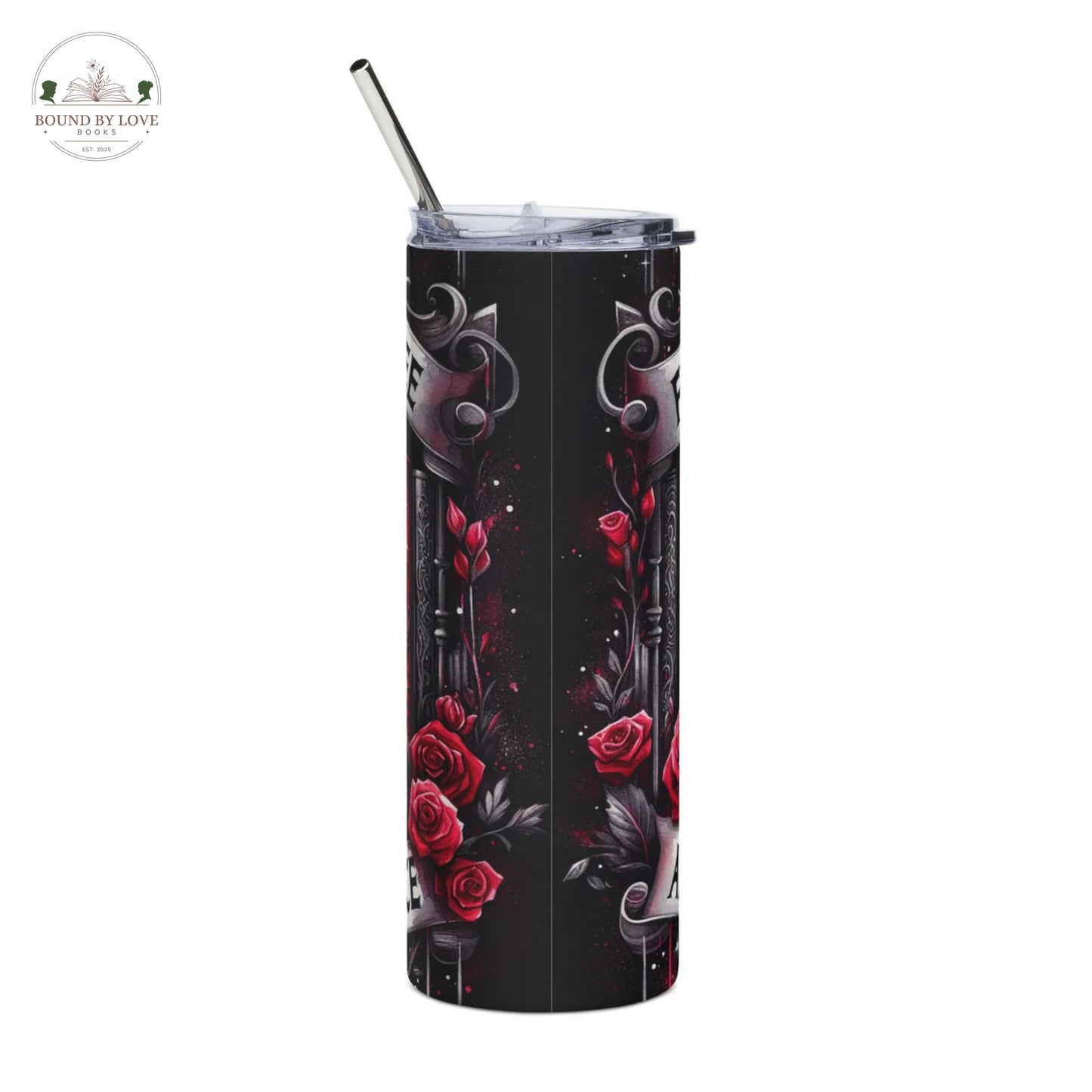 Fueled By Coffee and Dark Romance Tumbler, 20oz
