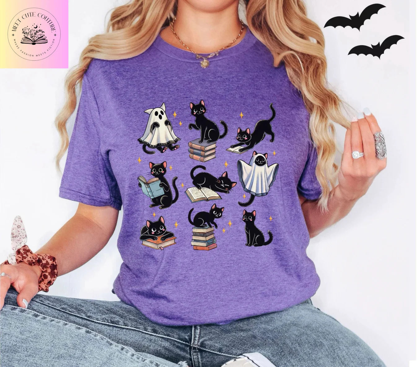 Black Cat Bookish Tee