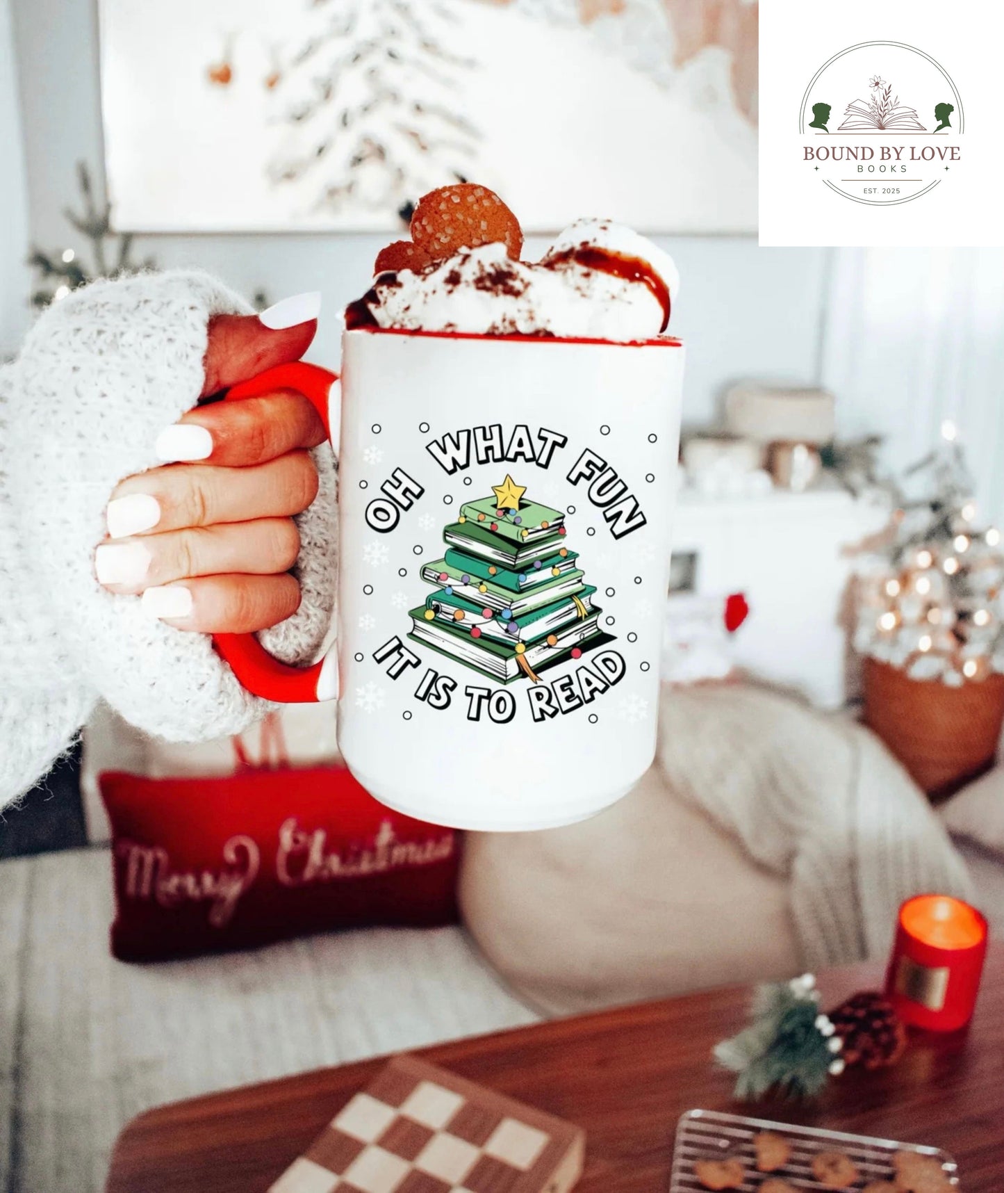 Oh What Fun It Is To Read Mug, 15oz 0r 11oz