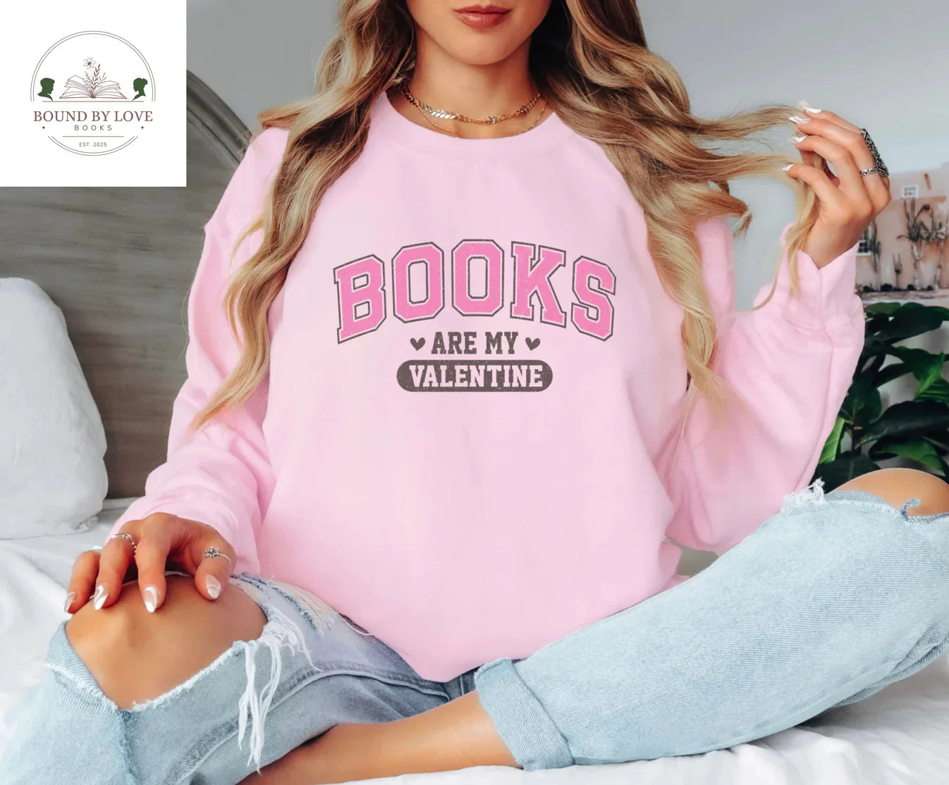 Books Are My Valentine Sweatshirt