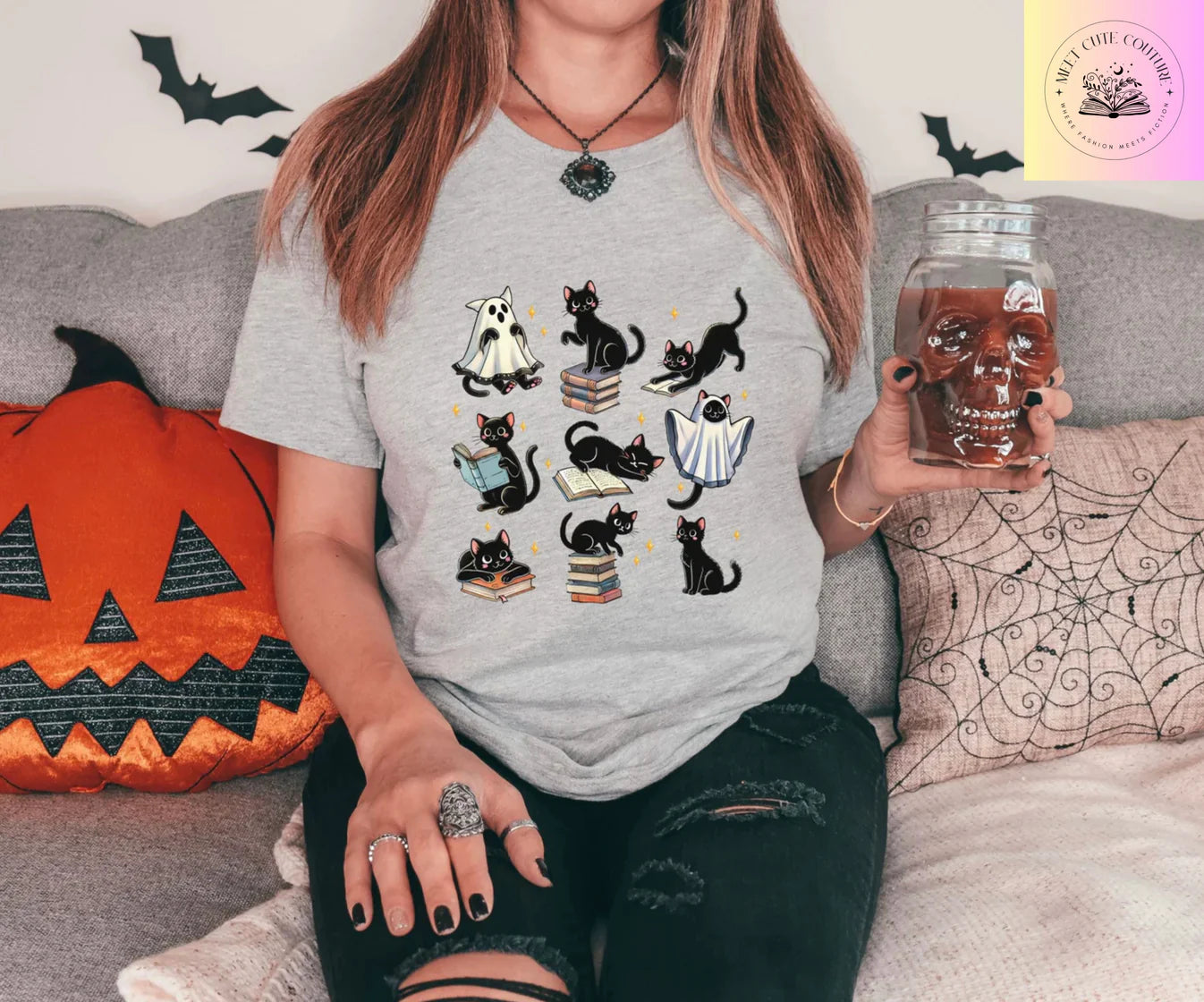 Black Cat Bookish Tee