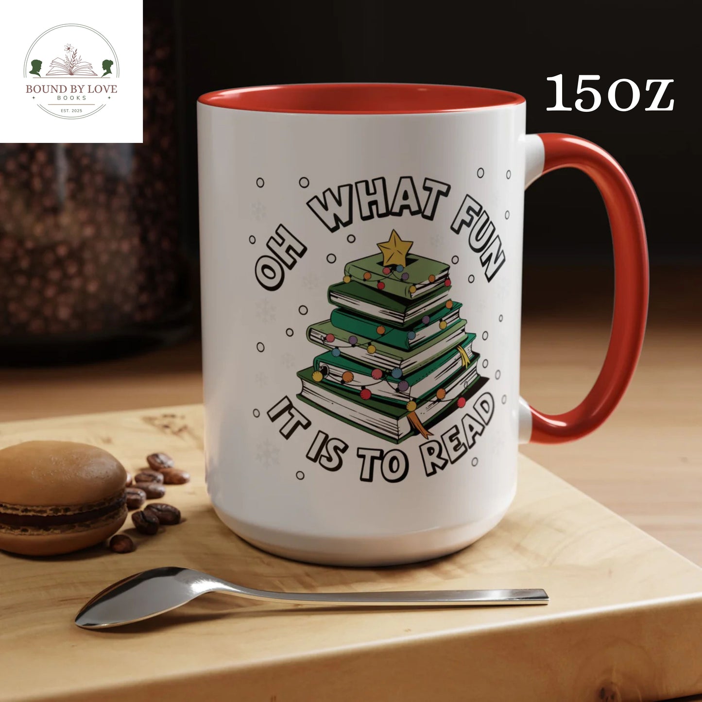 Oh What Fun It Is To Read Mug, 15oz 0r 11oz