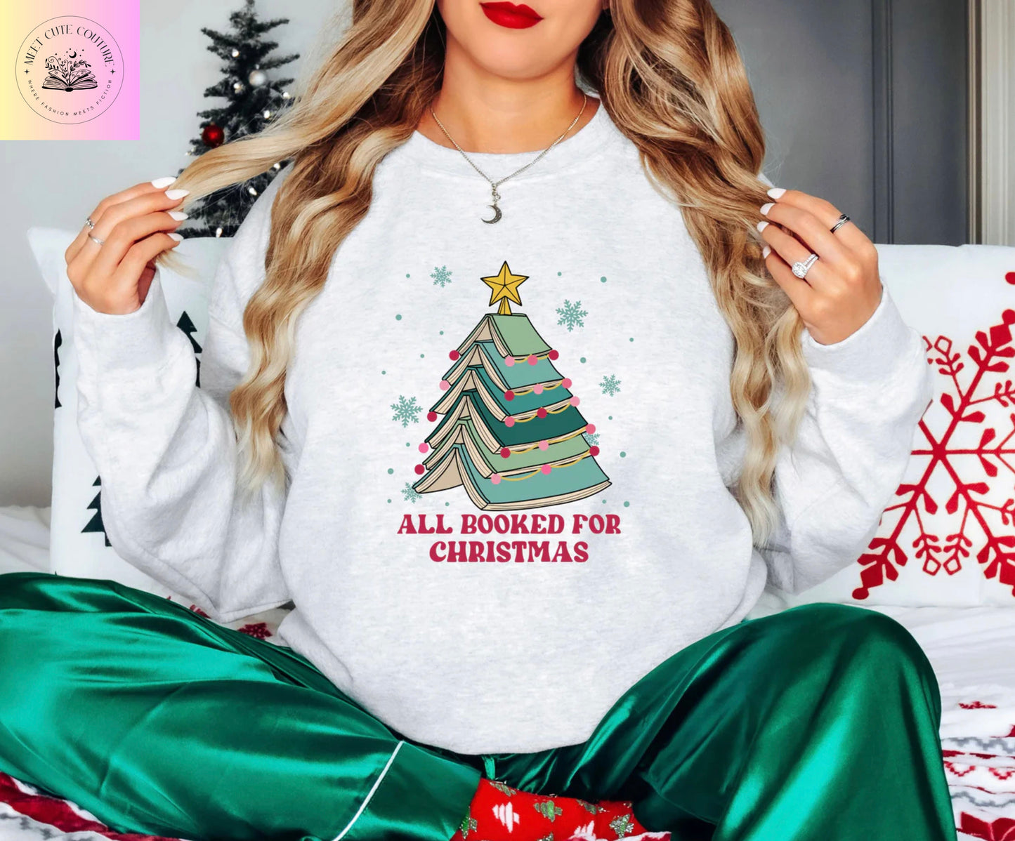 All Booked For Christmas Sweater
