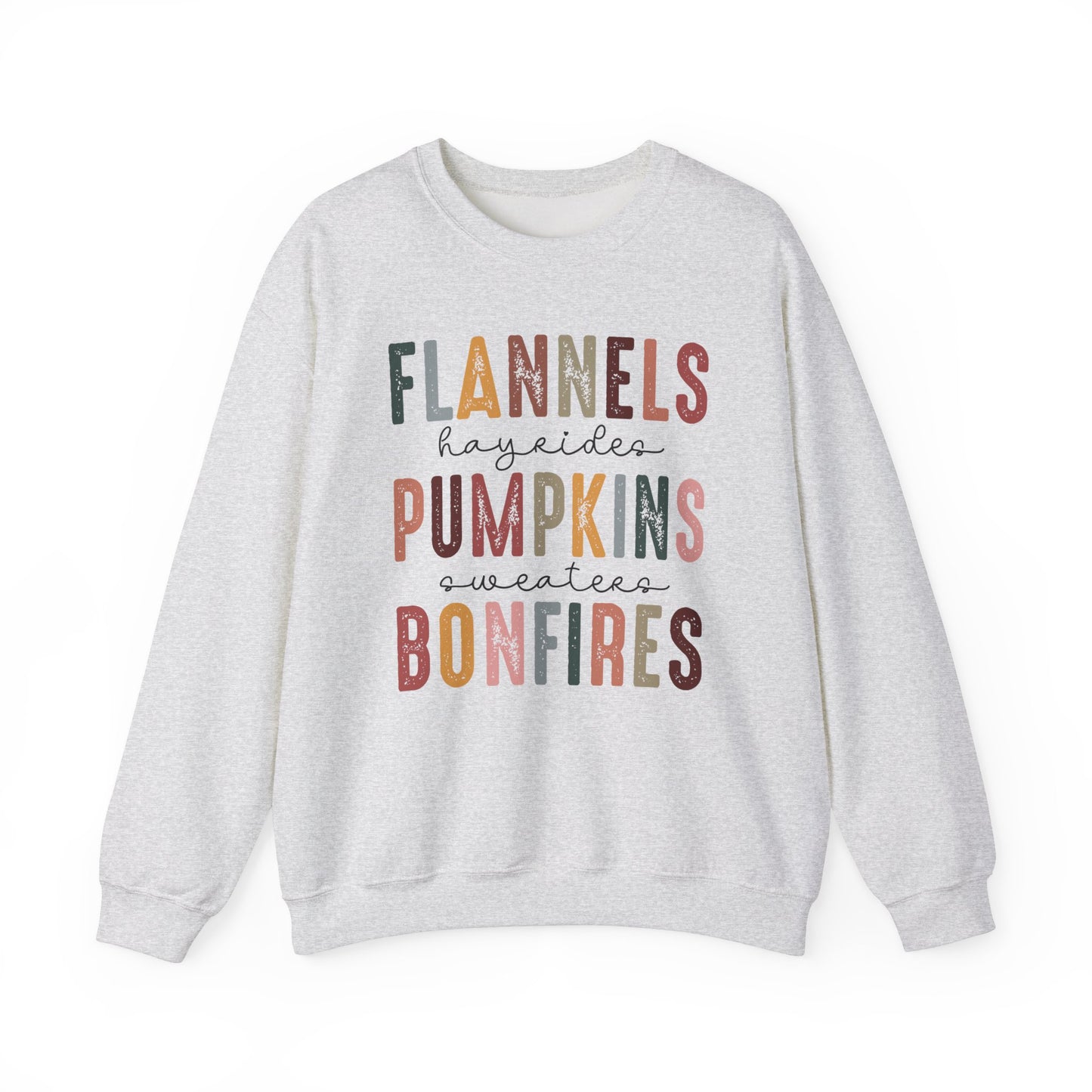 Flannel, Pumpkins and Bonfires Sweatshirt