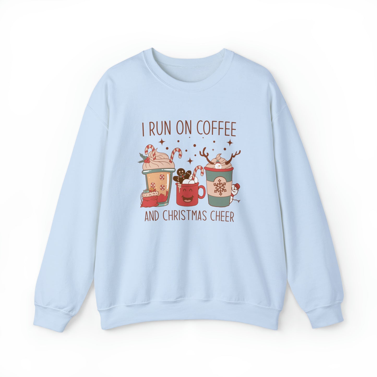 i run on coffee and christmas cheer sweater