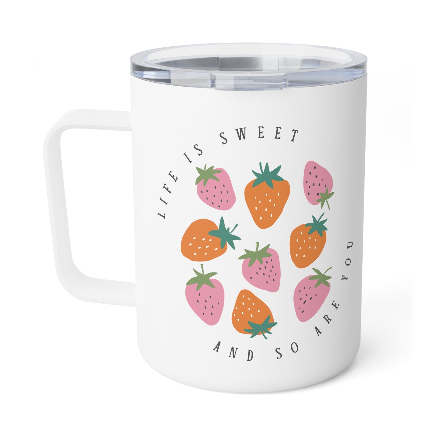 Life is Sweet Mug, 10oz with lid