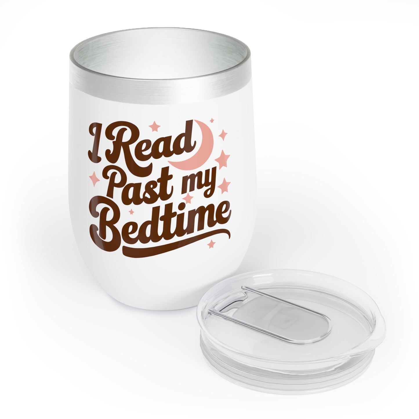 I Read Past My Bedtime Wine Tumbler, 12oz