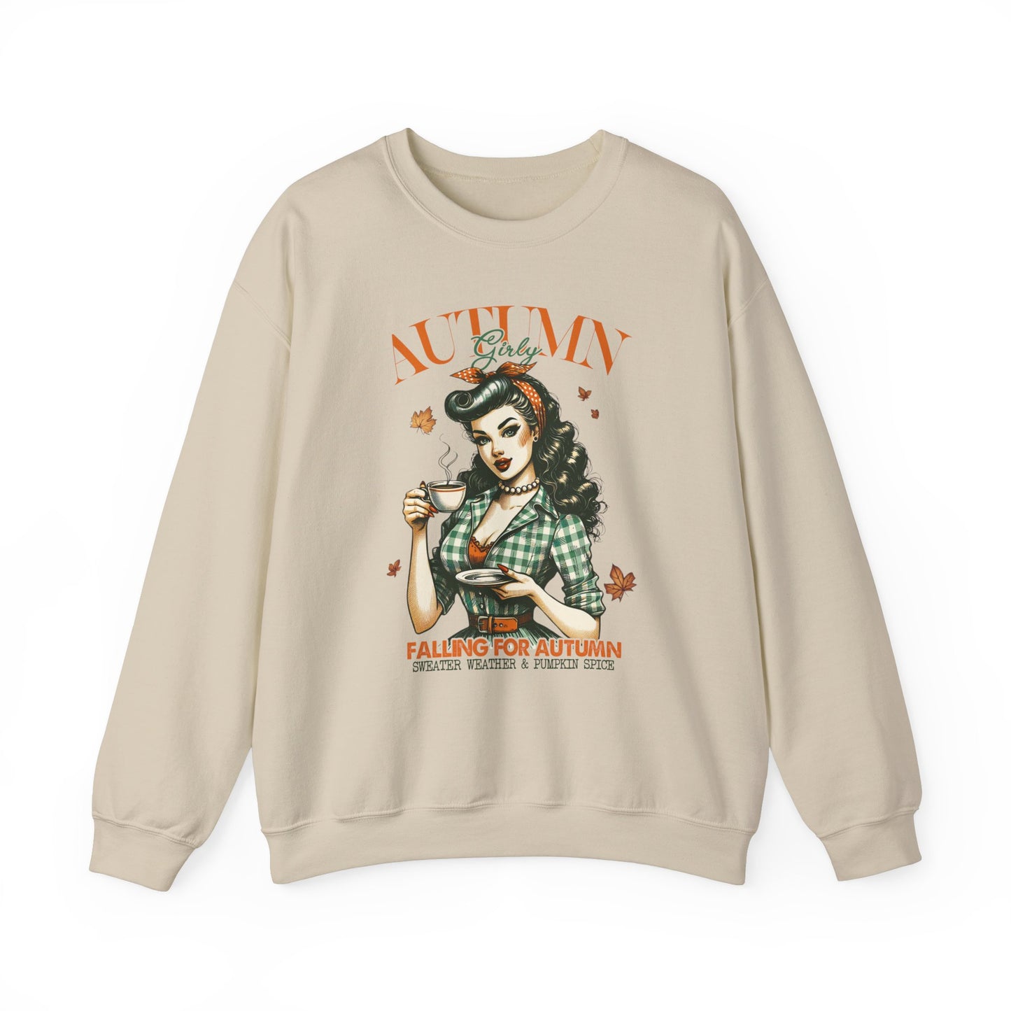 Retro Autumn Girly Crewneck