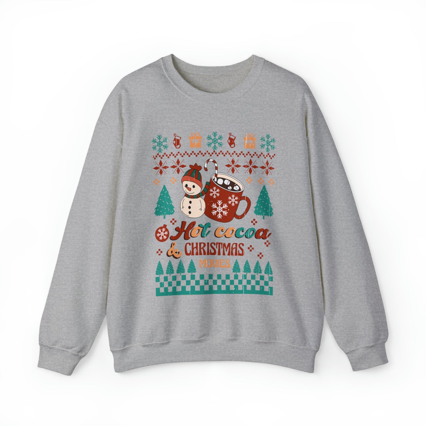 Hot Cocoa Christmas Movies Sweater