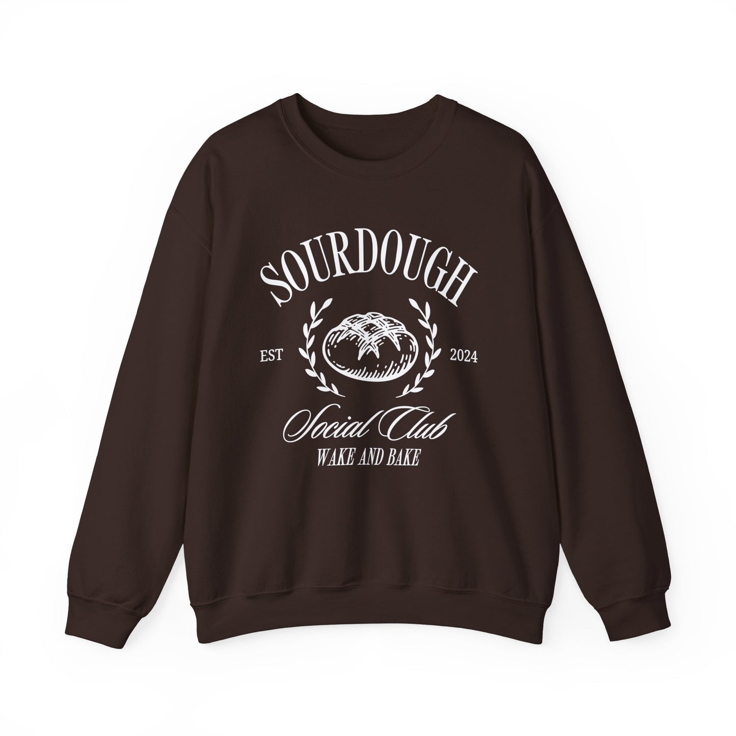 Sourdough Social Club Crewneck Sweatshirt - white letters