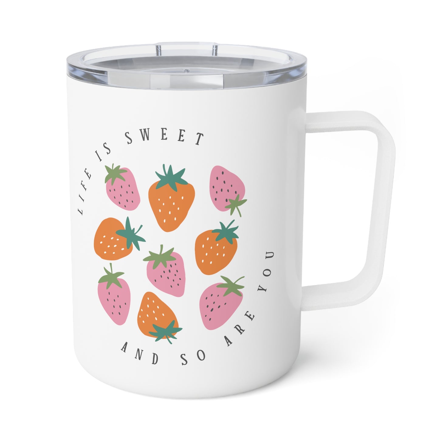 Life is Sweet Mug, 10oz with lid