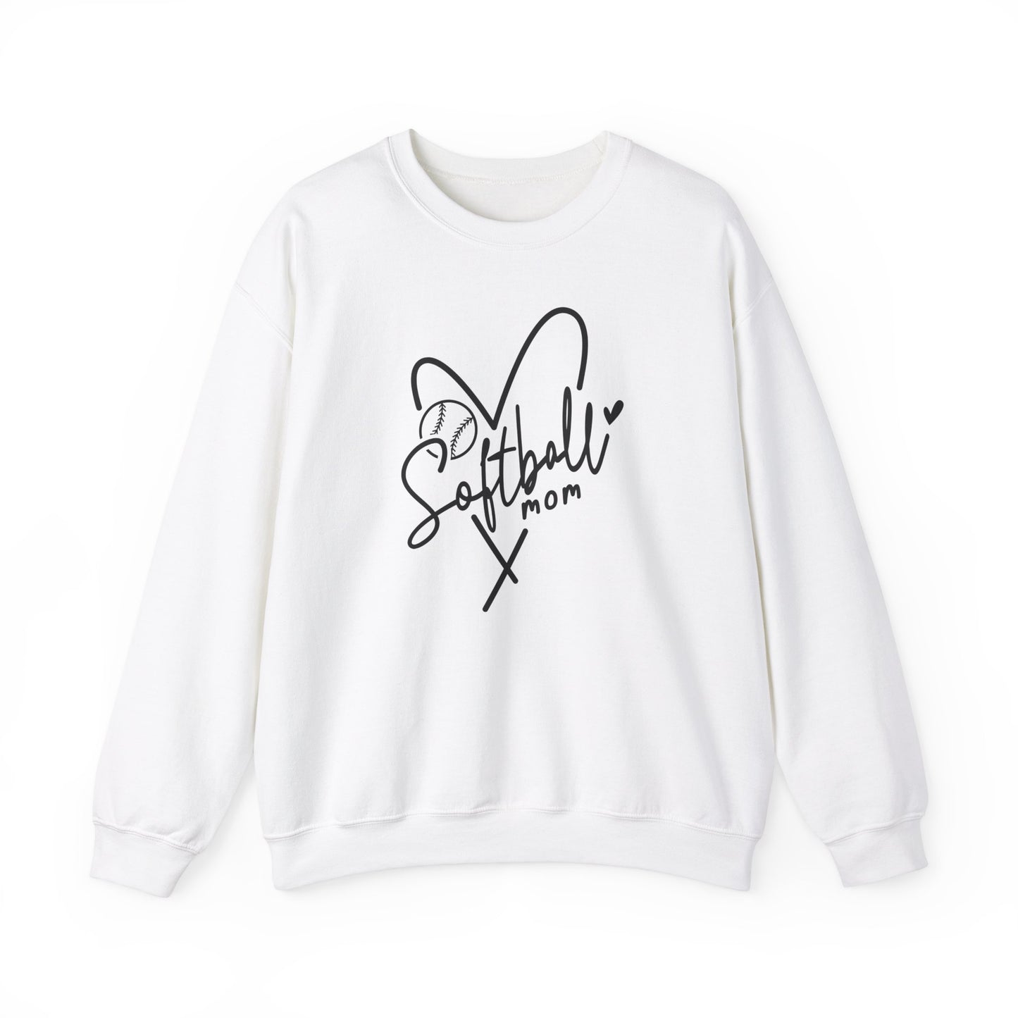 Softball Mom Heart Sweater