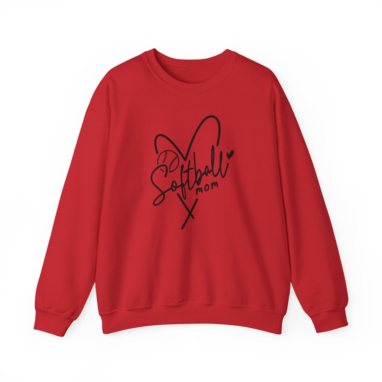 Softball Mom Heart Sweater