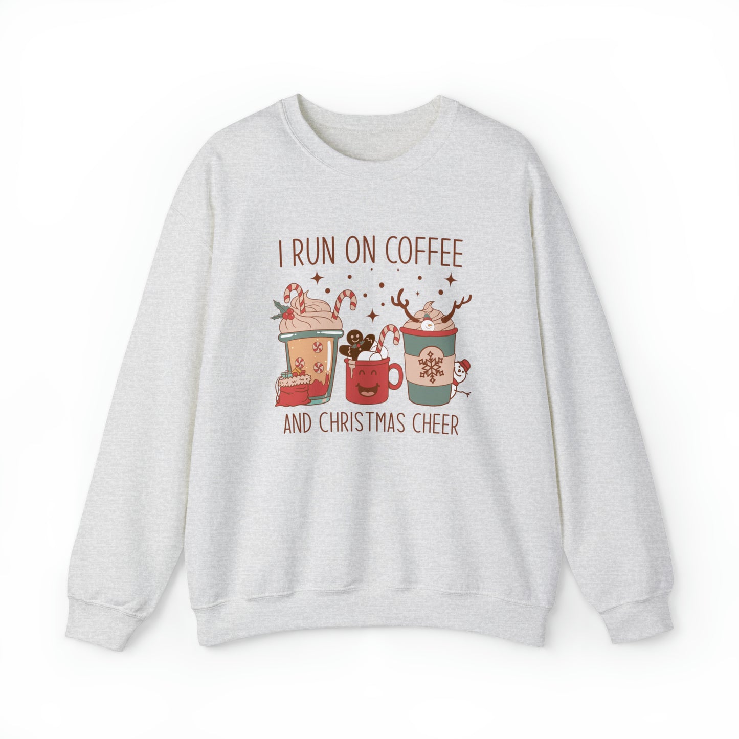 i run on coffee and christmas cheer sweater