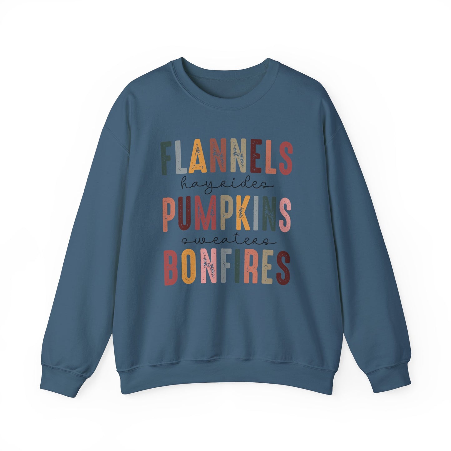 Flannel, Pumpkins and Bonfires Sweatshirt