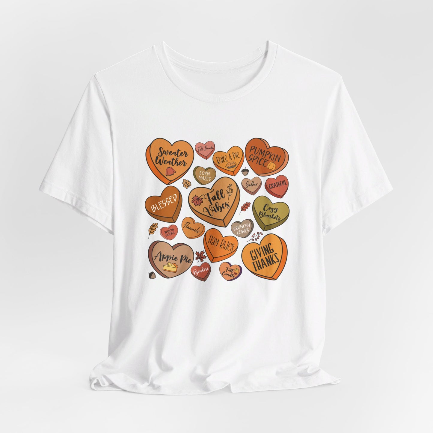 Fall Vibes Hearts Tee