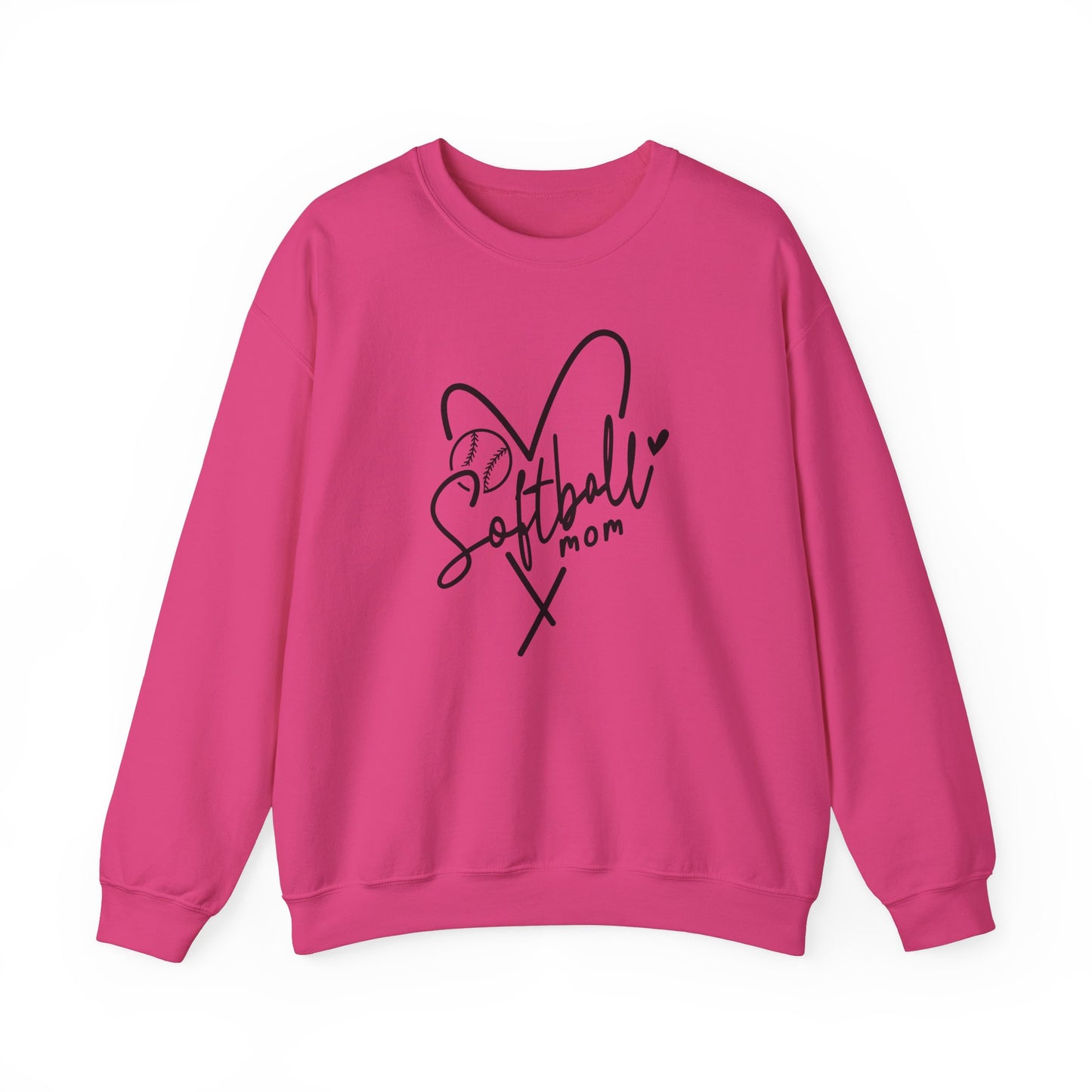 Softball Mom Heart Sweater