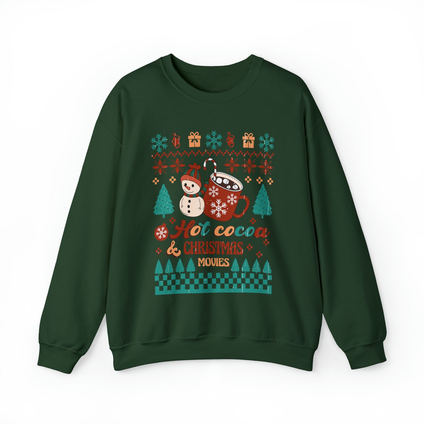 Hot Cocoa Christmas Movies Sweater