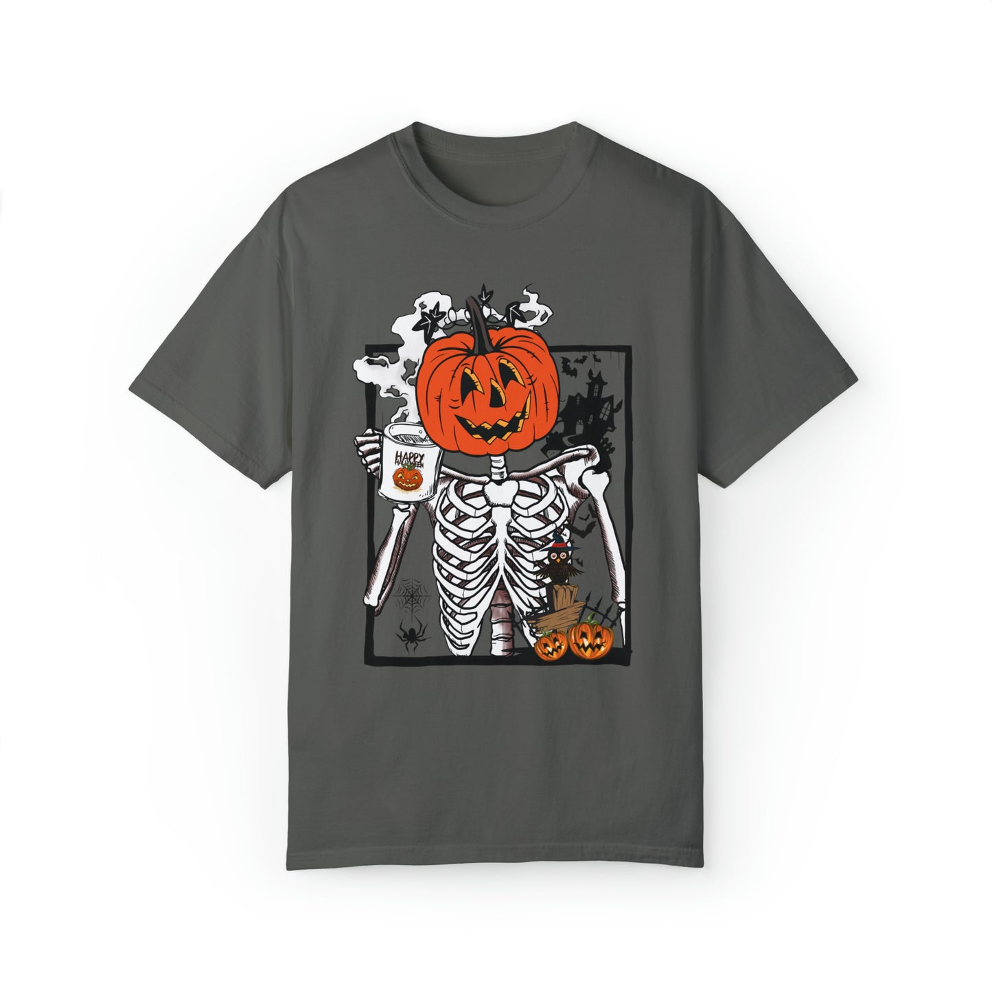 Pumpkin Head Skeleton Shirt