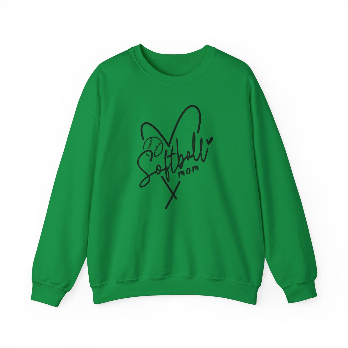 Softball Mom Heart Sweater