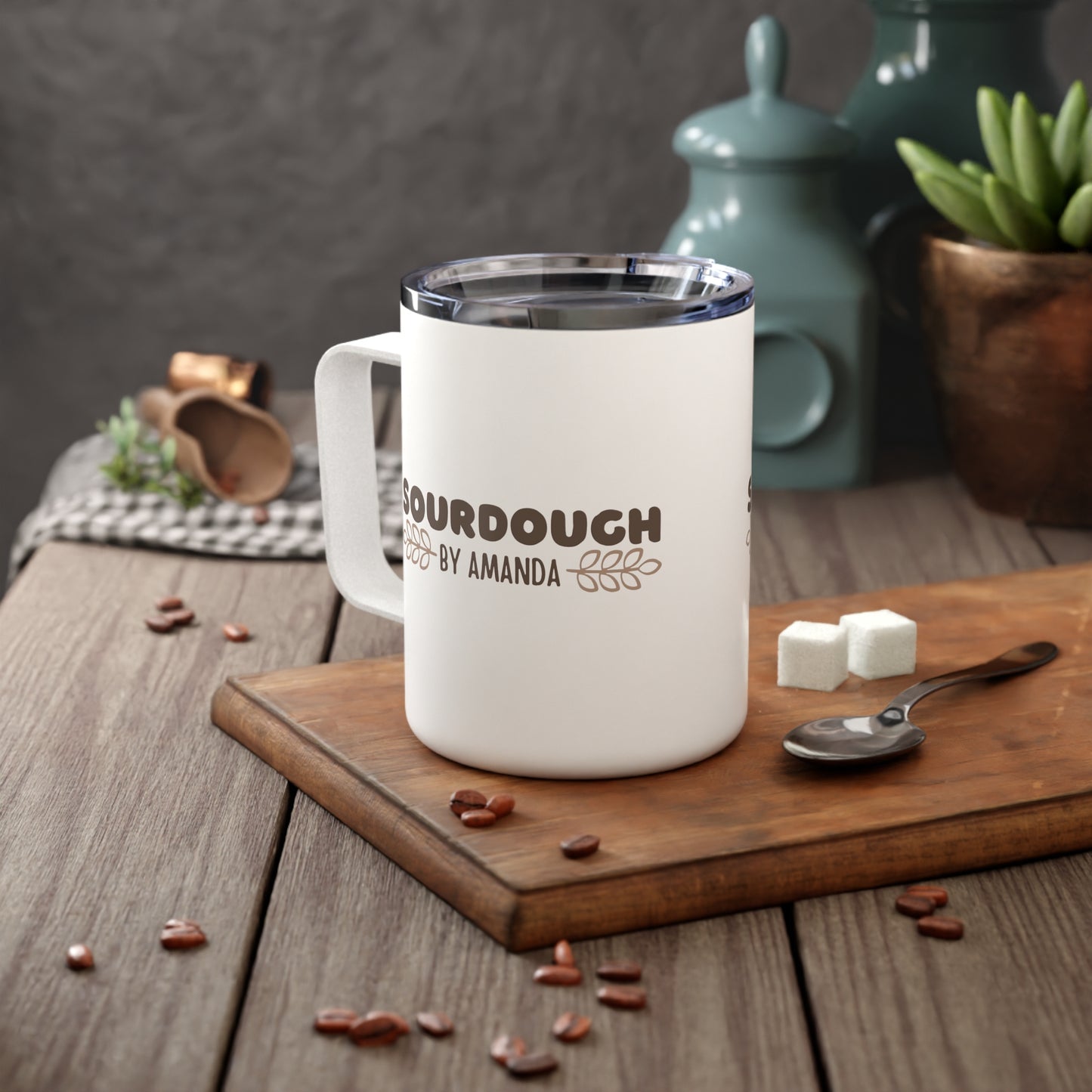 Sourdough by Amanda Insulated Coffee Mug, 10oz