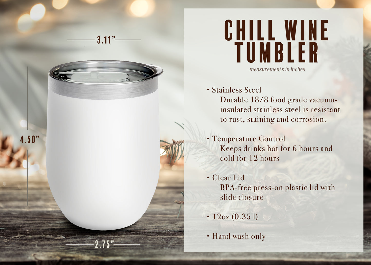 Hot Girls Read Books, 12oz Wine Tumbler