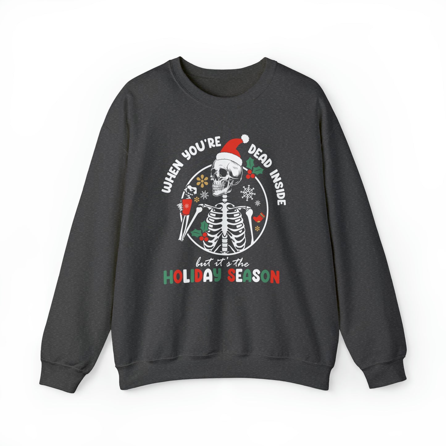 Dead Inside Skeleton Christmas Sweater