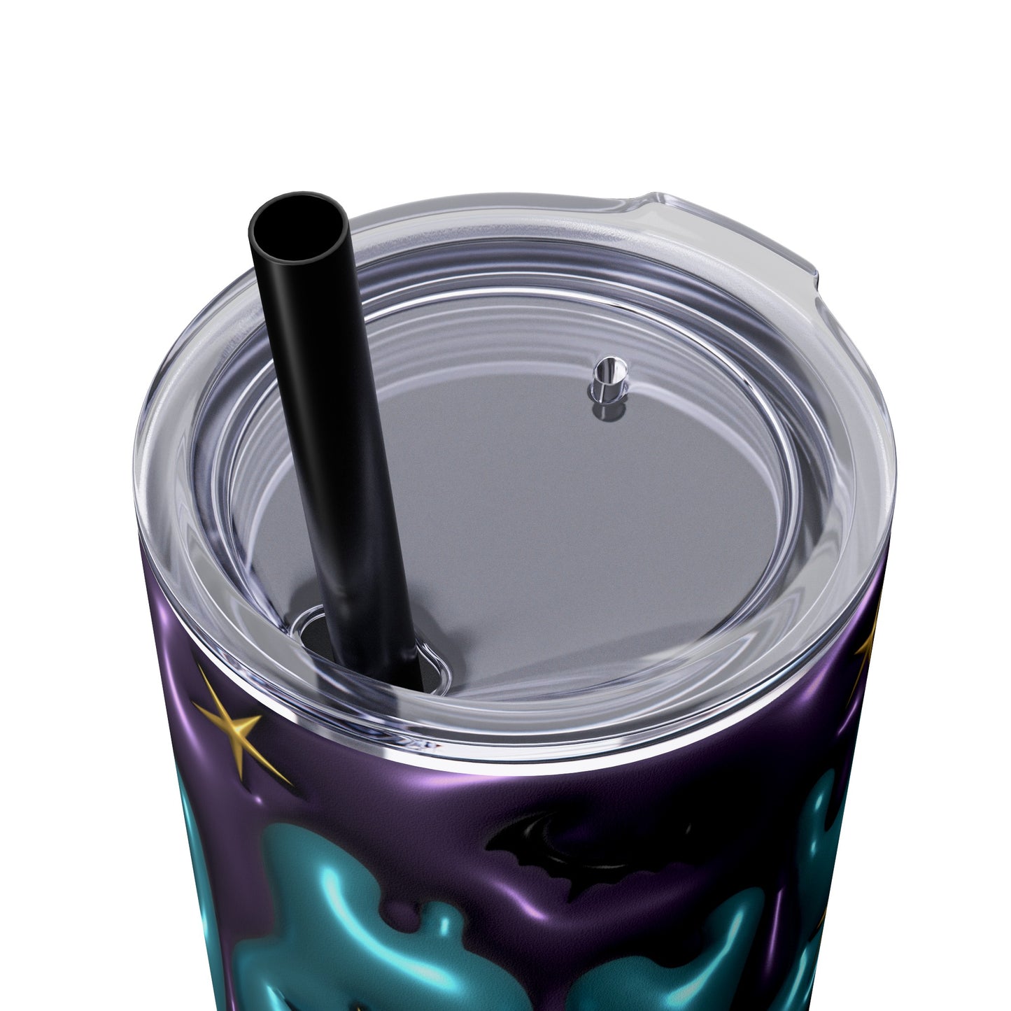 Teal Pumpkin Skinny Tumbler with Straw, 20oz