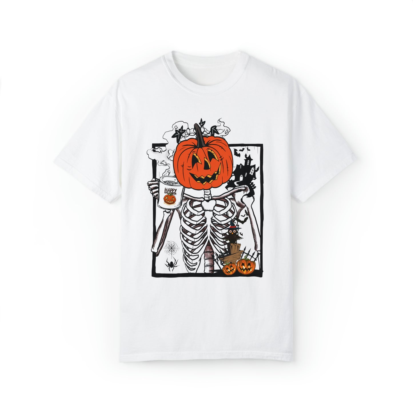 Pumpkin Head Skeleton Shirt