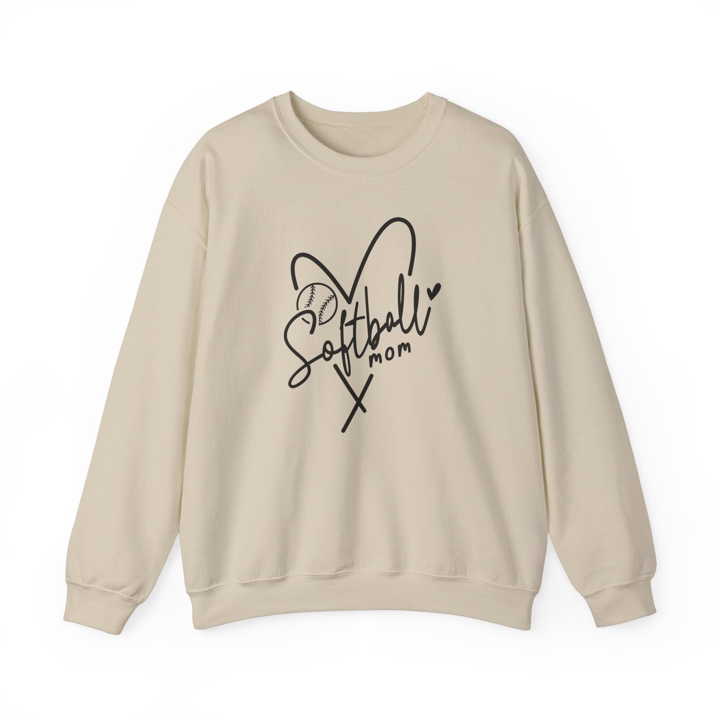 Softball Mom Heart Sweater