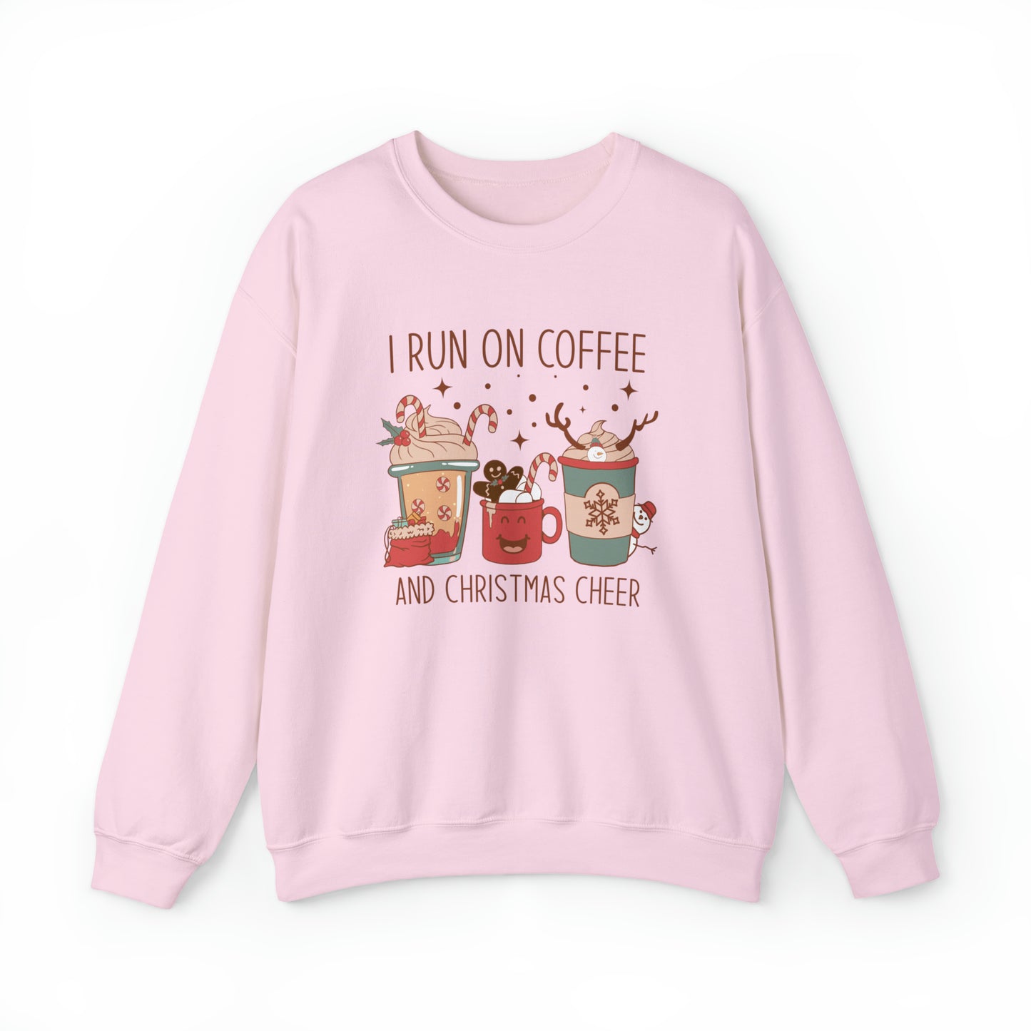 i run on coffee and christmas cheer sweater