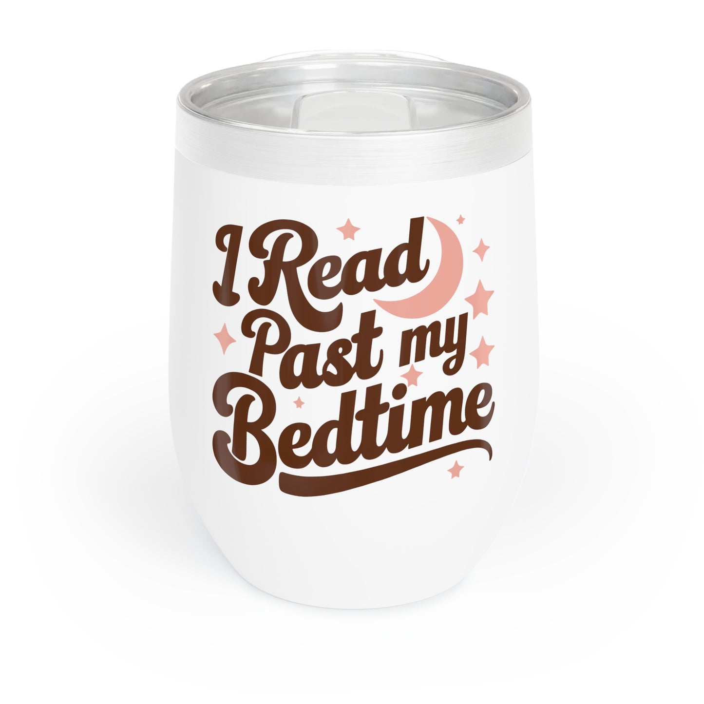 I Read Past My Bedtime Wine Tumbler, 12oz