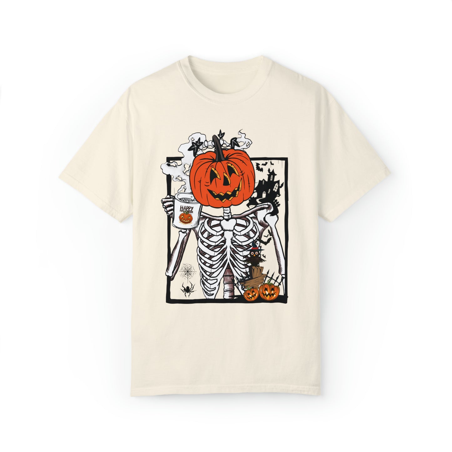 Pumpkin Head Skeleton Shirt