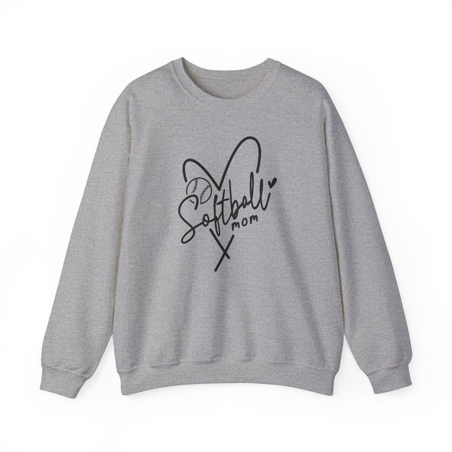 Softball Mom Heart Sweater