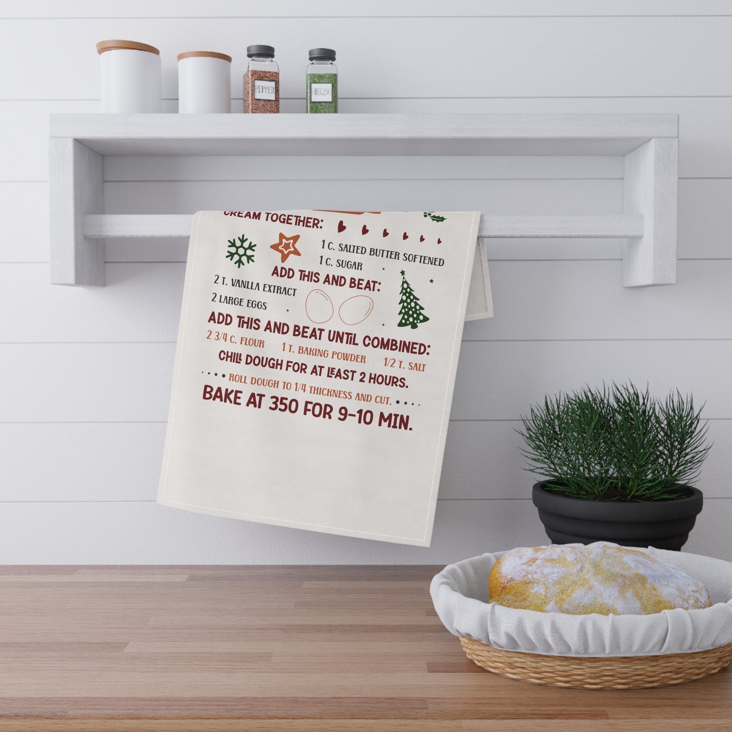 Christmas Cookie Towel