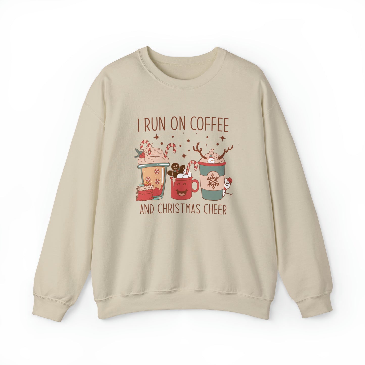 i run on coffee and christmas cheer sweater