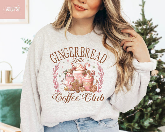 Gingerbread Coffee Club Crewneck Sweatshirt