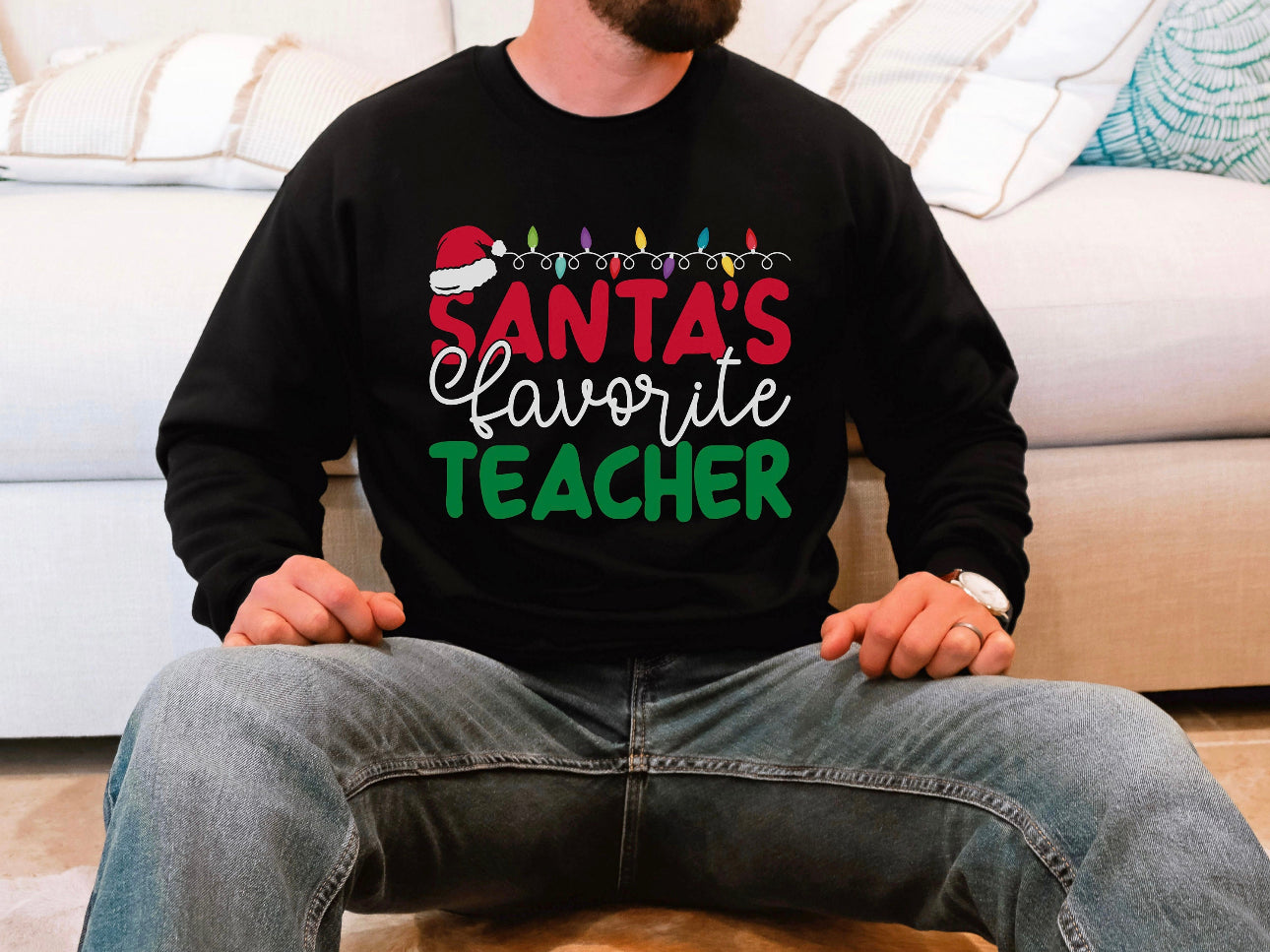 Santa's Favorite Teacher Sweater