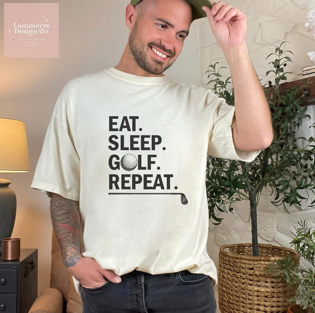 Eat Sleep Golf Repeat T-Shirt