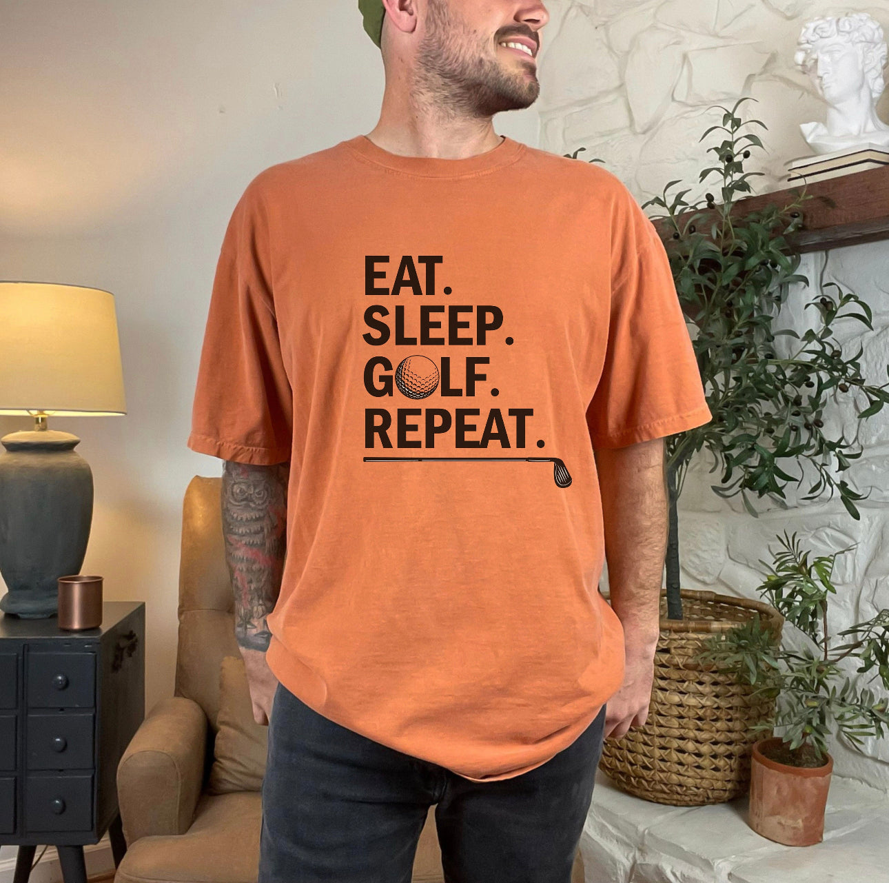 Eat Sleep Golf Repeat T-Shirt