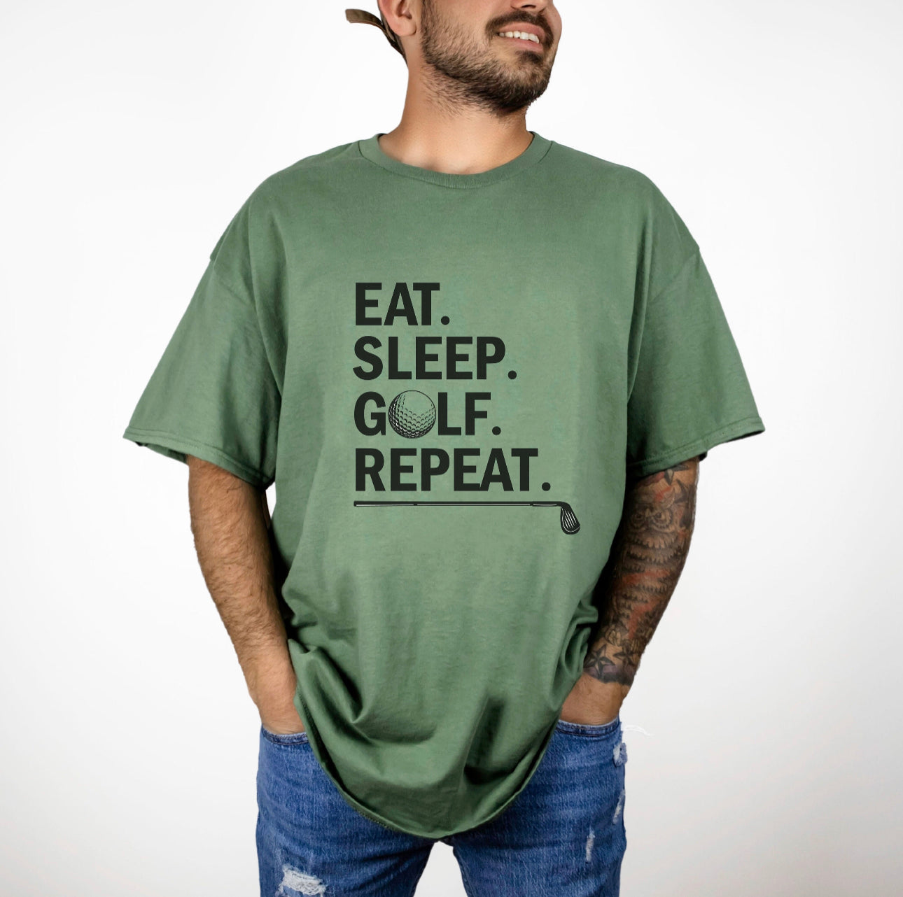 Eat Sleep Golf Repeat T-Shirt