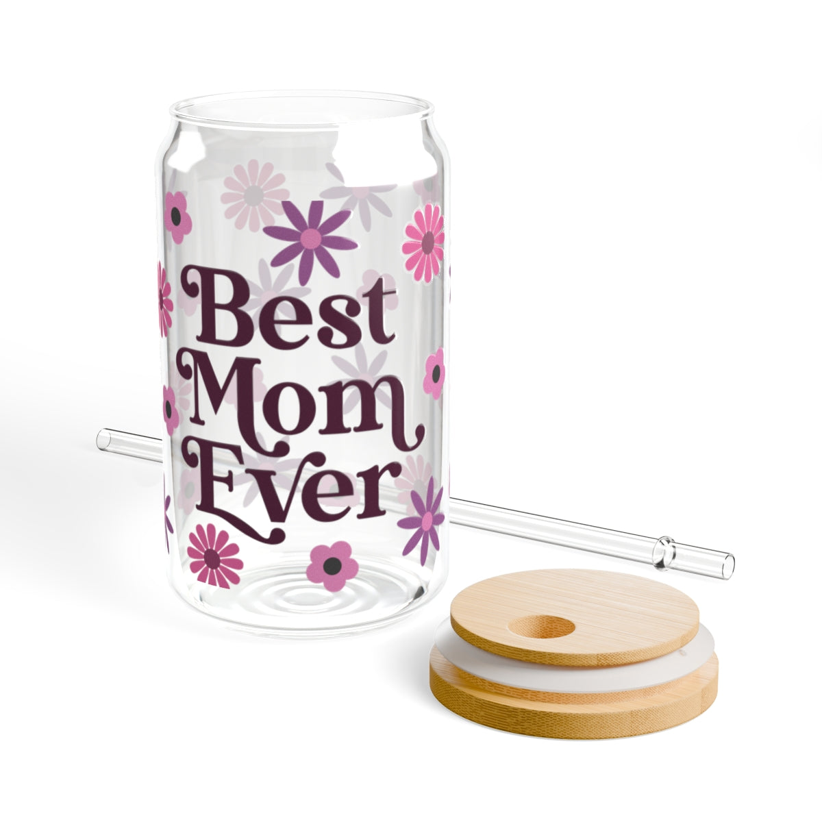 Best Mom Ever Glass Mug, 16oz