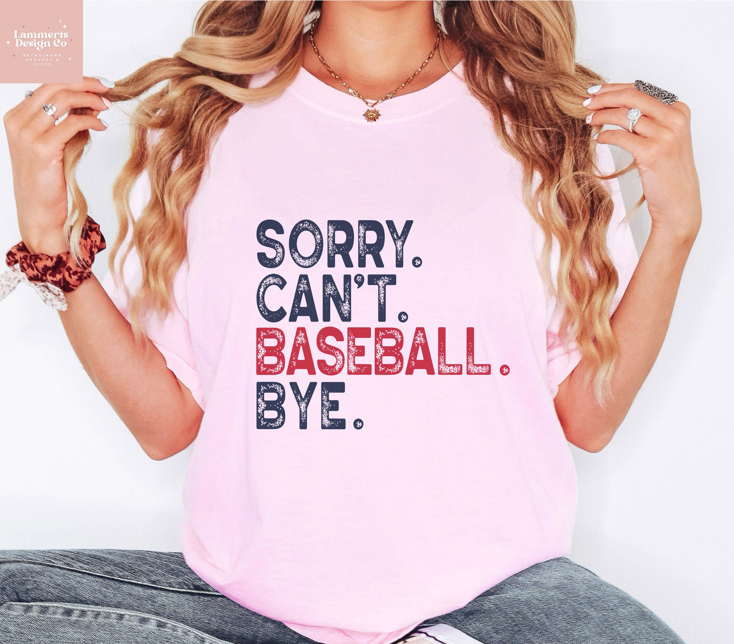 Sorry Can't Baseball Bye Tee