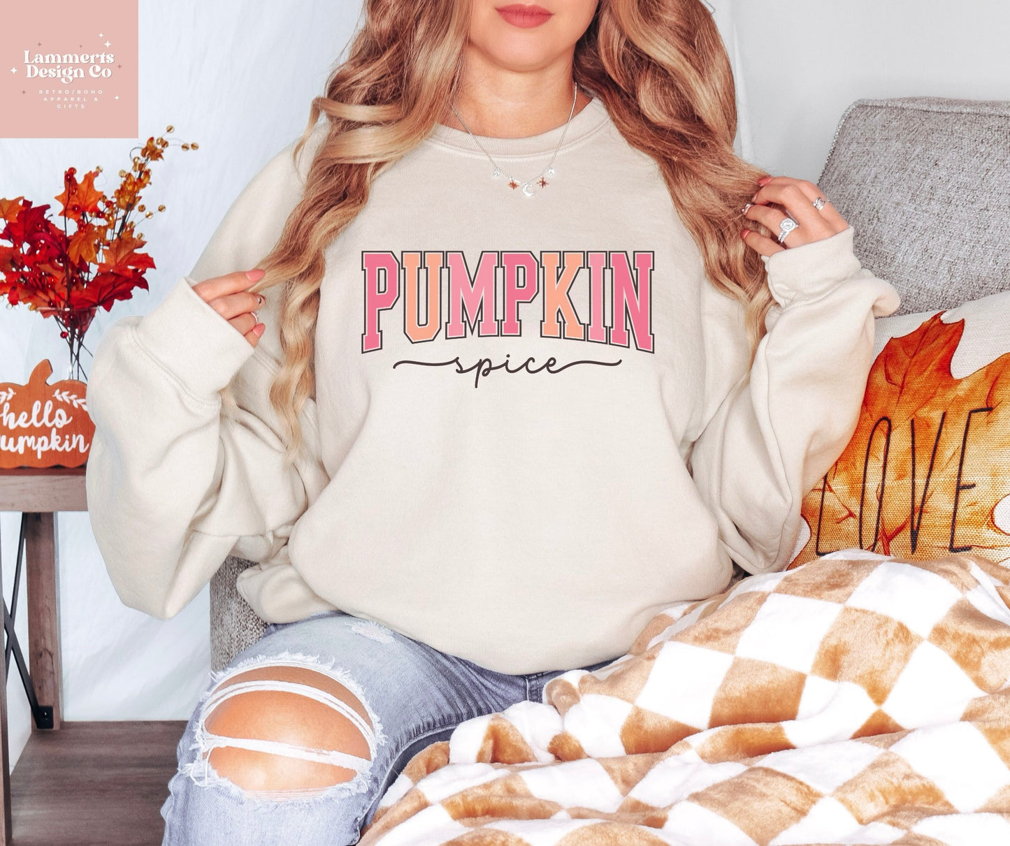 Pink Pumpkin Spice Sweater